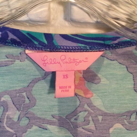 Lilly Pulitzer Arielle Mai Tai Blue Purple XS - Picture 2 of 7